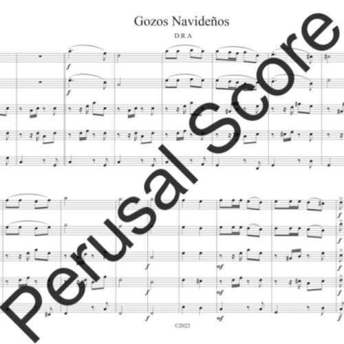 Gozos para novena de aguinaldos (ensamble de saxo) GOZO PARA LA NOVENA DE AGUINALDOS (Ensamble de saxos)